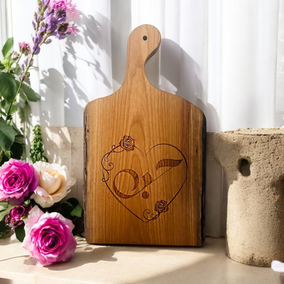 Charcuterie Artisan Natural Olive Board [Love]