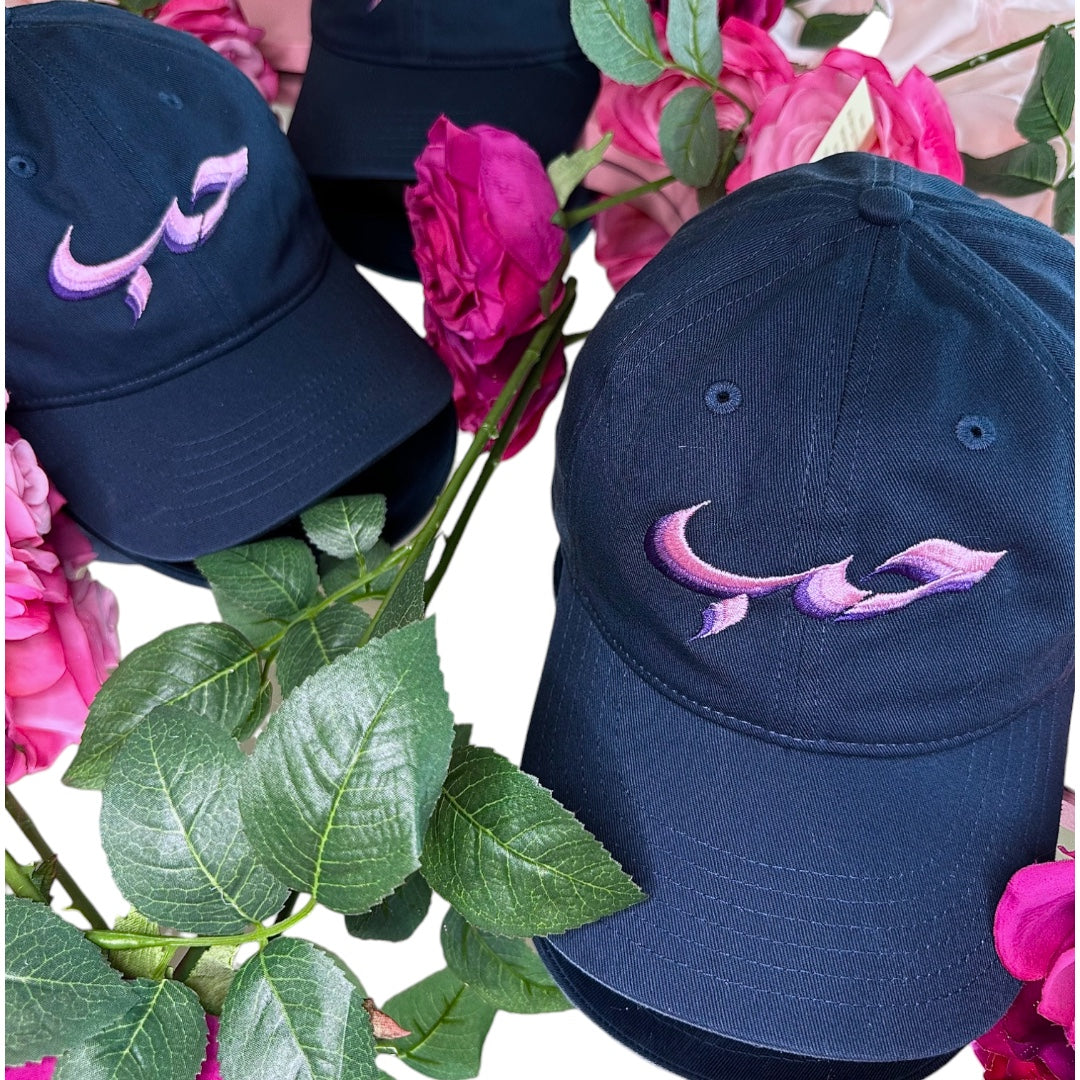 Navy [Love] Pink Pastel Organic Cotton Soft Cap