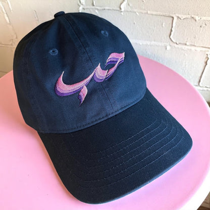 Navy [Love] Pink Pastel Organic Cotton Soft Cap