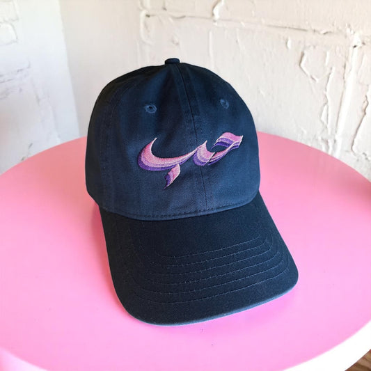Navy [Love] Pink Pastel Organic Cotton Soft Cap